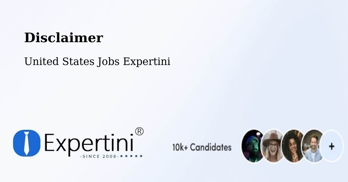 Disclaimer – Austin - United States Jobs Expertini